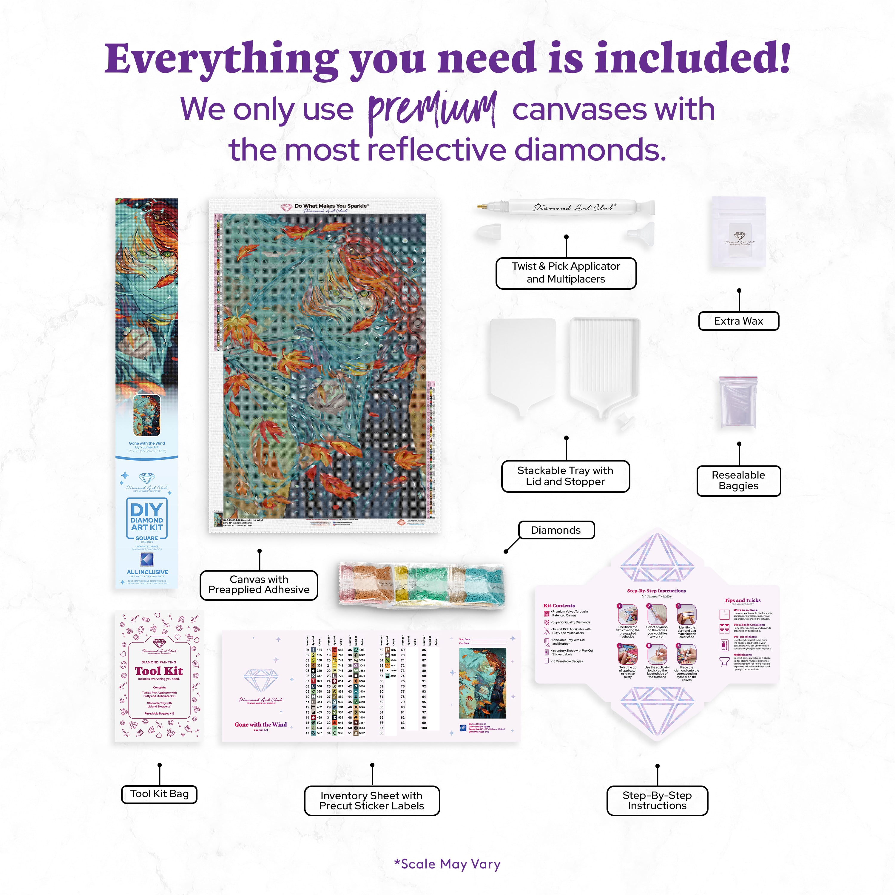 その他 DiamondArtClub Gone with the Wind Gone with the Wind Diamond Painting Kit – Diamond Art Club