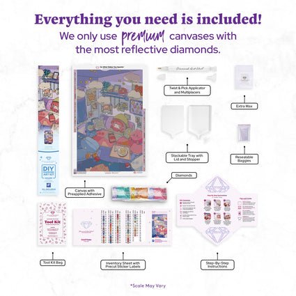 Diamond Painting Good Game 22" x 34" (55.8cm x 85.9cm) / Square With 81 Colors Including 5 Fairy Dust Diamonds / 77,280