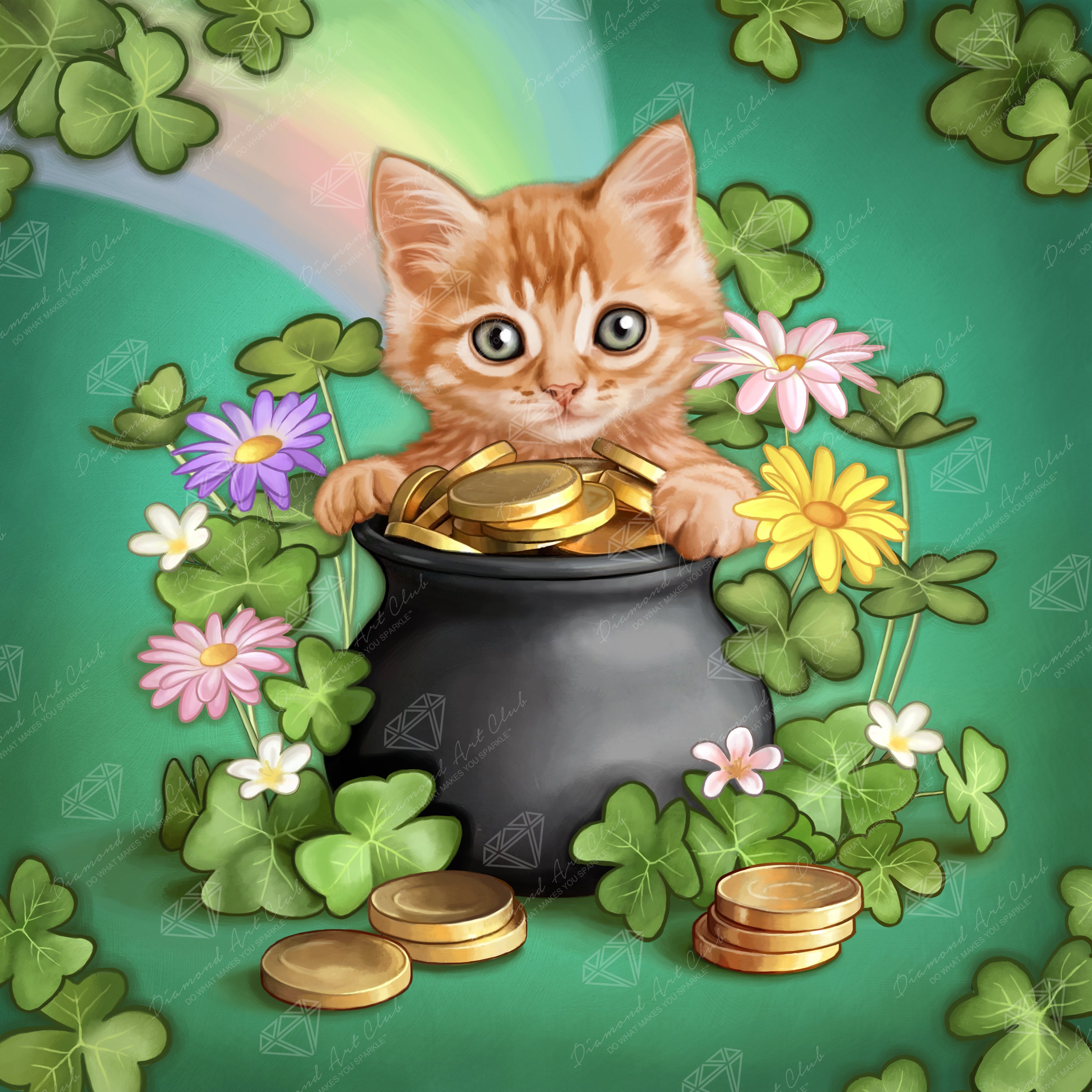 Good Luck Kitten – Diamond Art Club