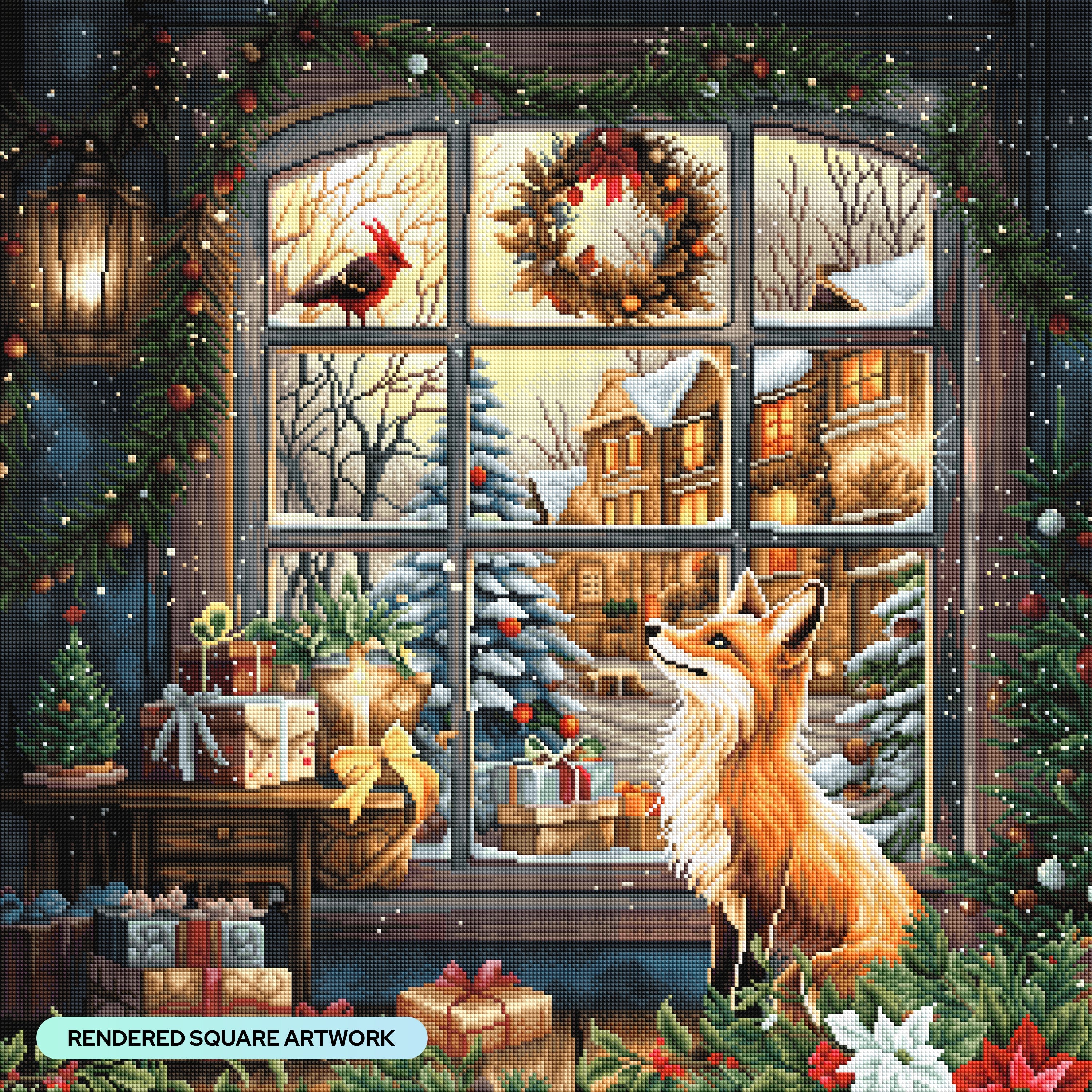ダイヤモンドアートクラブ Good Tidings Fox Good Tidings Fox – Diamond Art Club