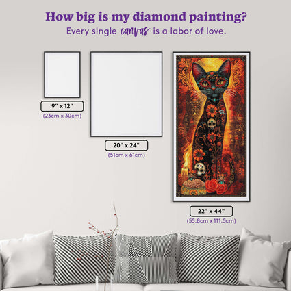 Diamond Painting Gratitude 22" x 44" (55.8cm x 111.5cm) / Square with 46 Colors including 2 ABs and 2 Fairy Dust Diamonds / 100,352