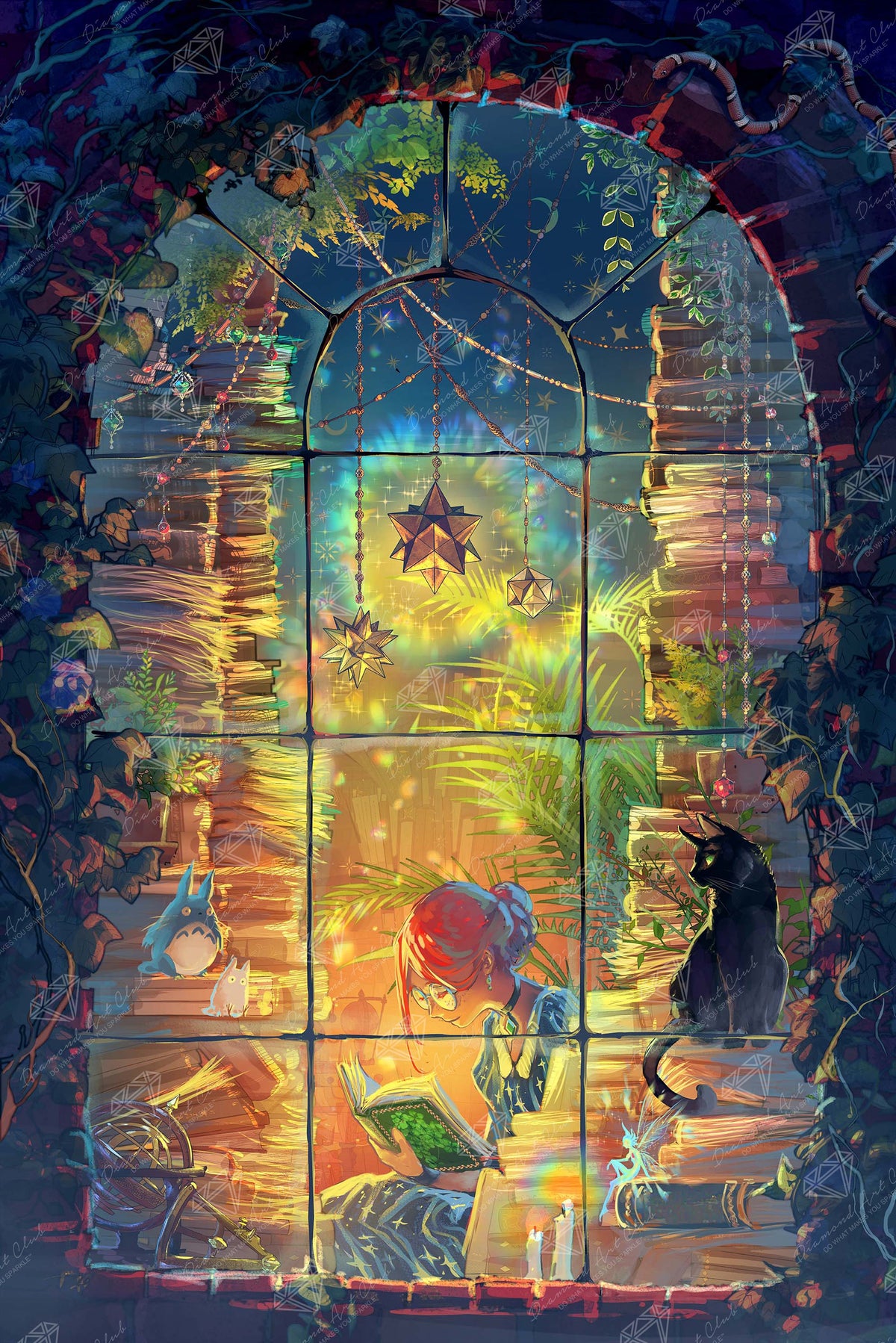 Diamond Painting Great Escape 27.6" x 41.3" (69.9cm x 104.8cm) / Square with 96 Colors including 4 ABs and 4 Fairy Dust Diamonds / 118,301