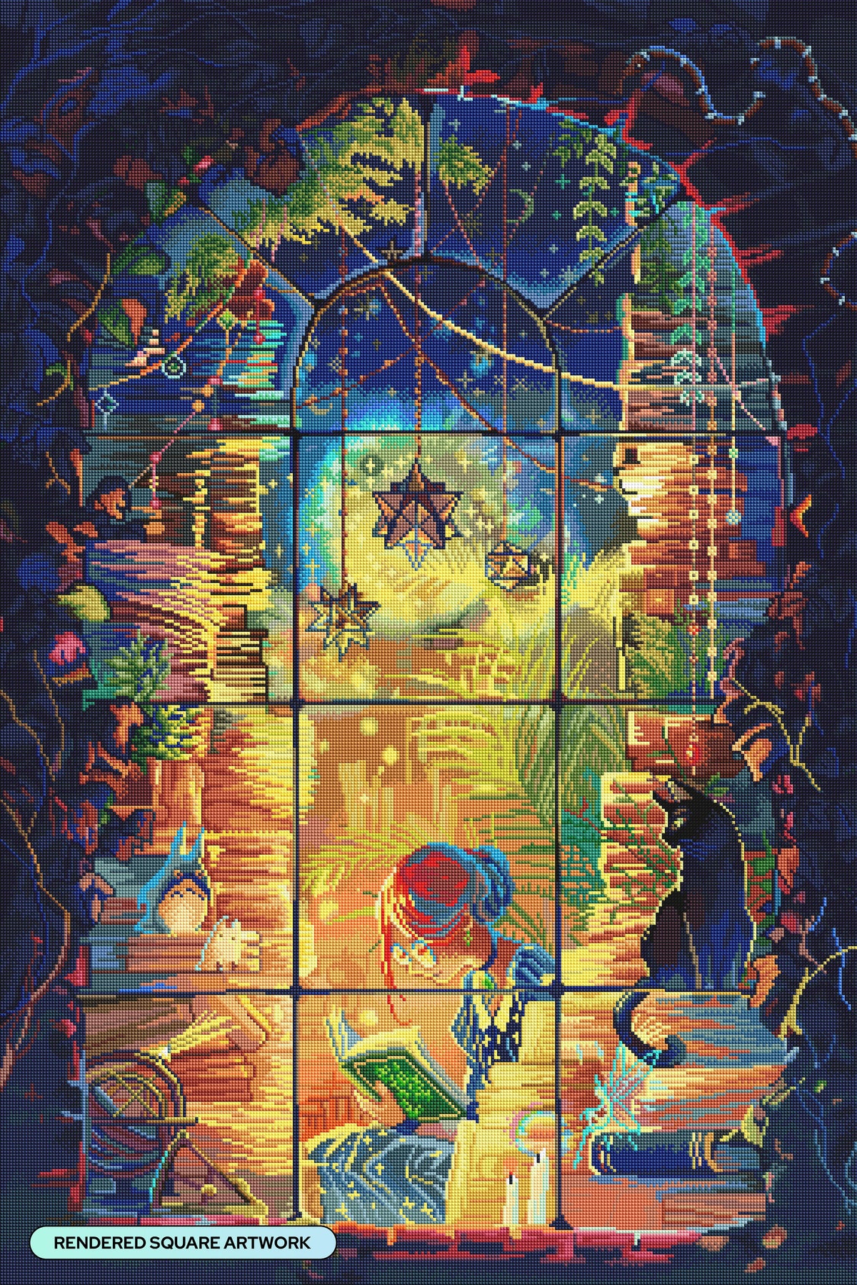 Diamond Painting Great Escape 27.6" x 41.3" (69.9cm x 104.8cm) / Square with 96 Colors including 4 ABs and 4 Fairy Dust Diamonds / 118,301