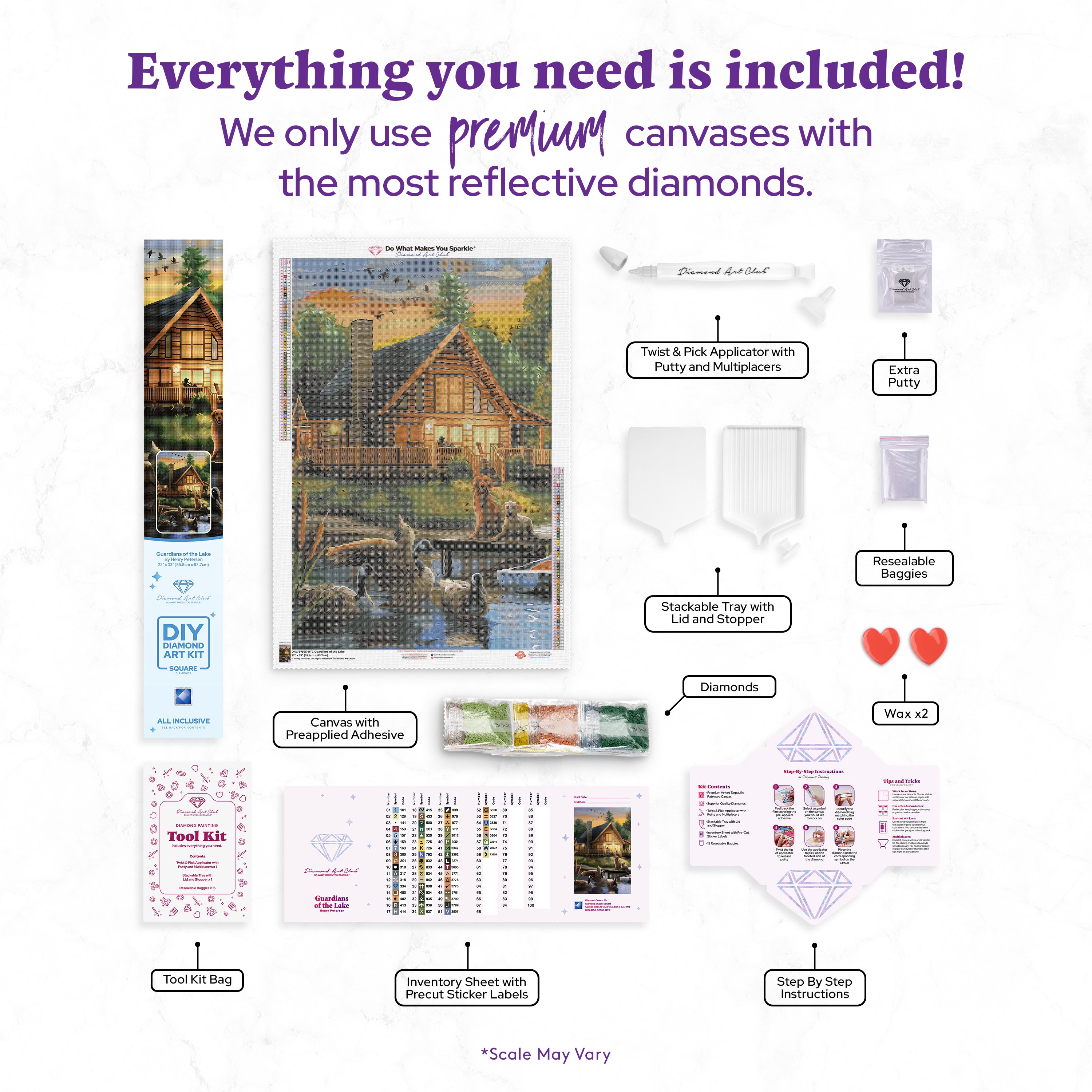 ダイアモンドアートクラブ diamond art club DACキット Guardians of the Lake – Diamond Art Club