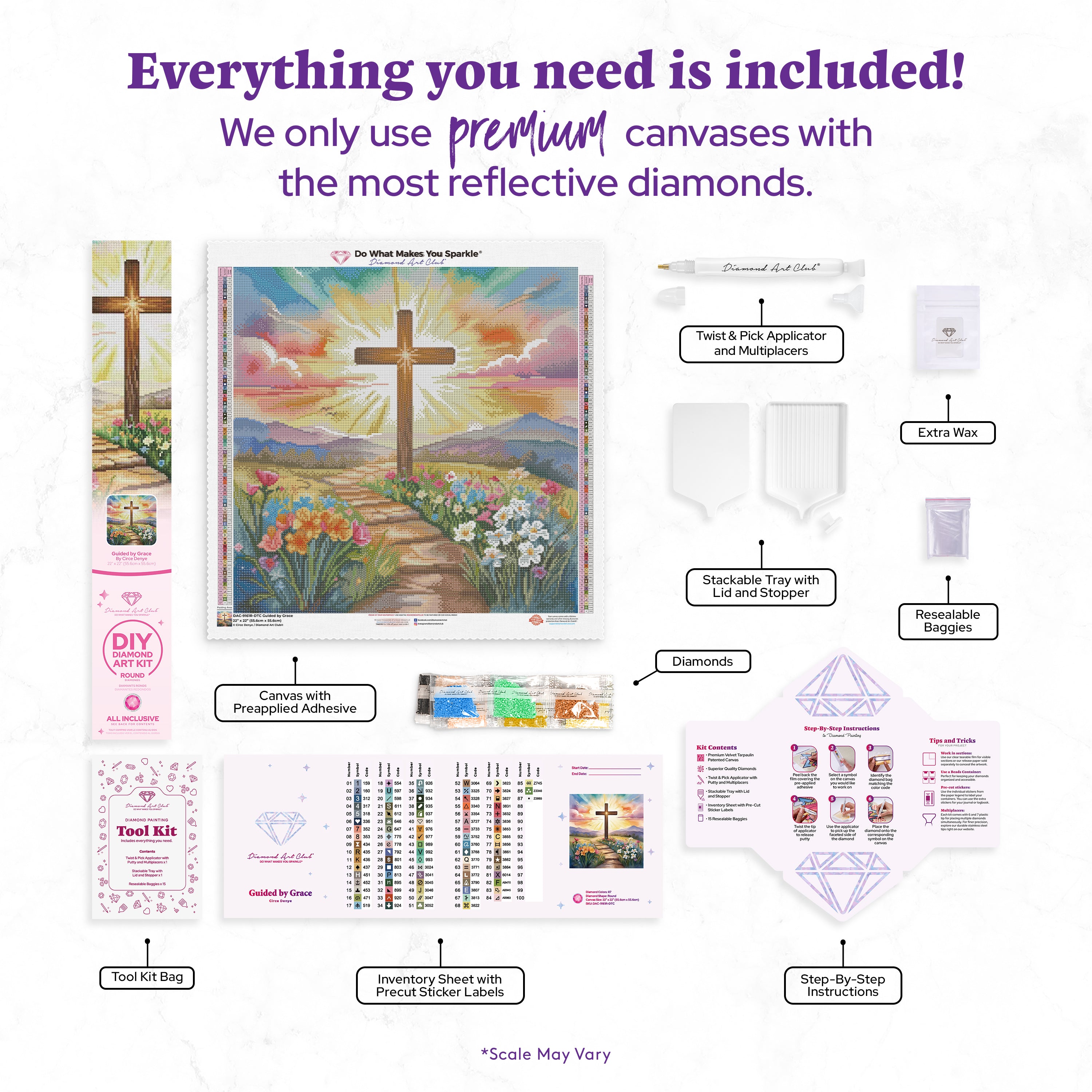 Guided by Grace Diamond Painting Kit – Diamond Art Club