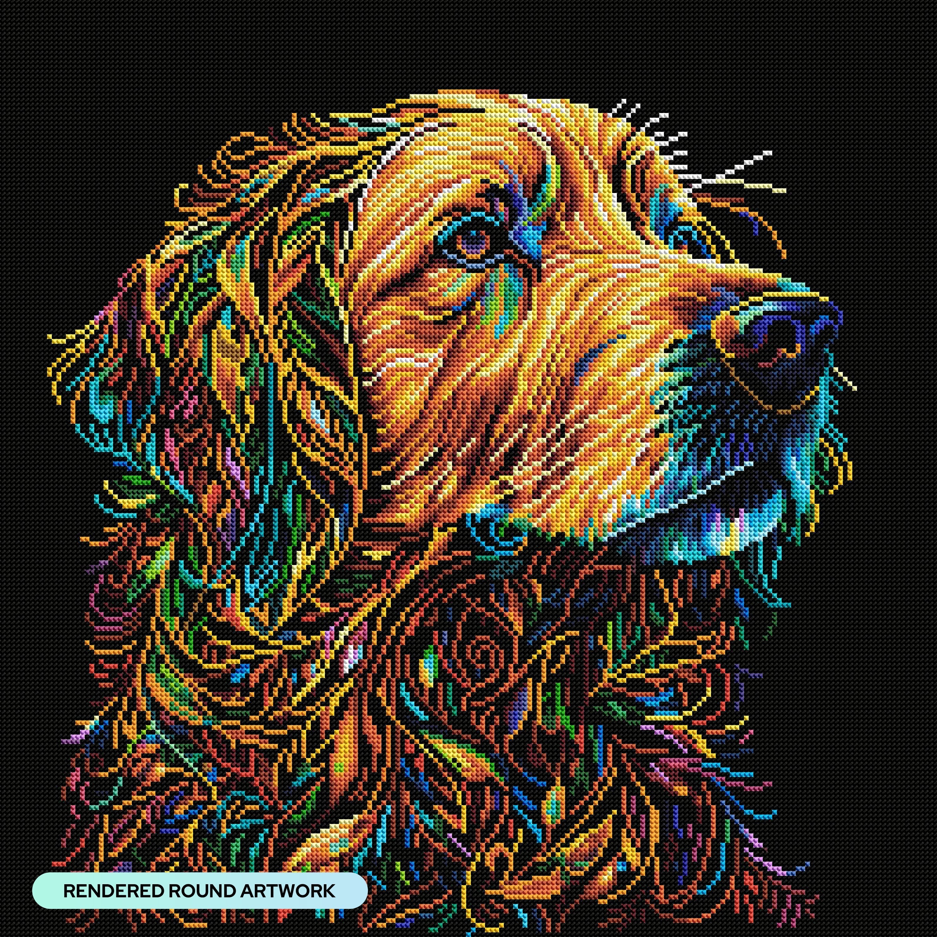 Gus the Golden Retriever – Diamond Art Club