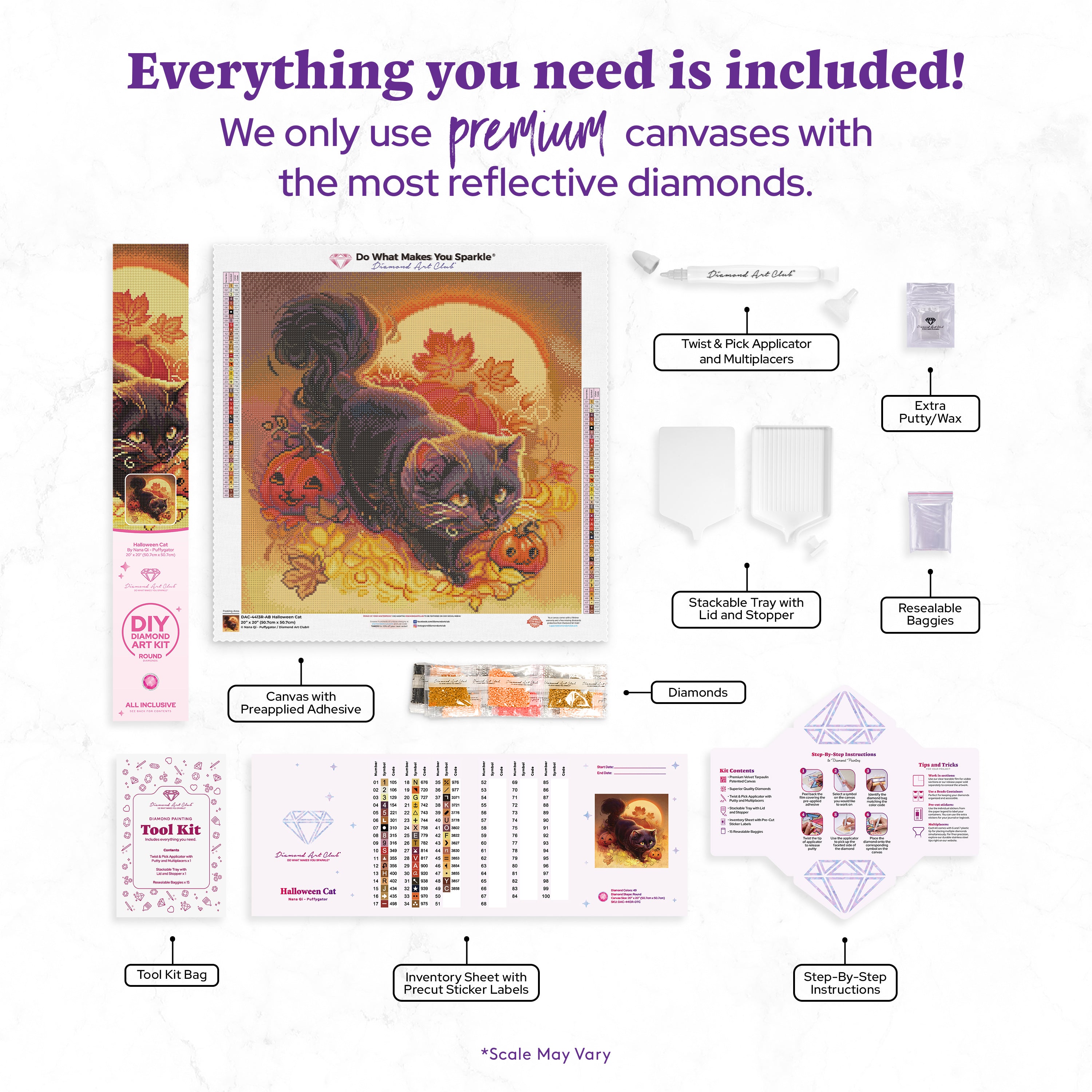 Halloween Cat – Diamond Art Club
