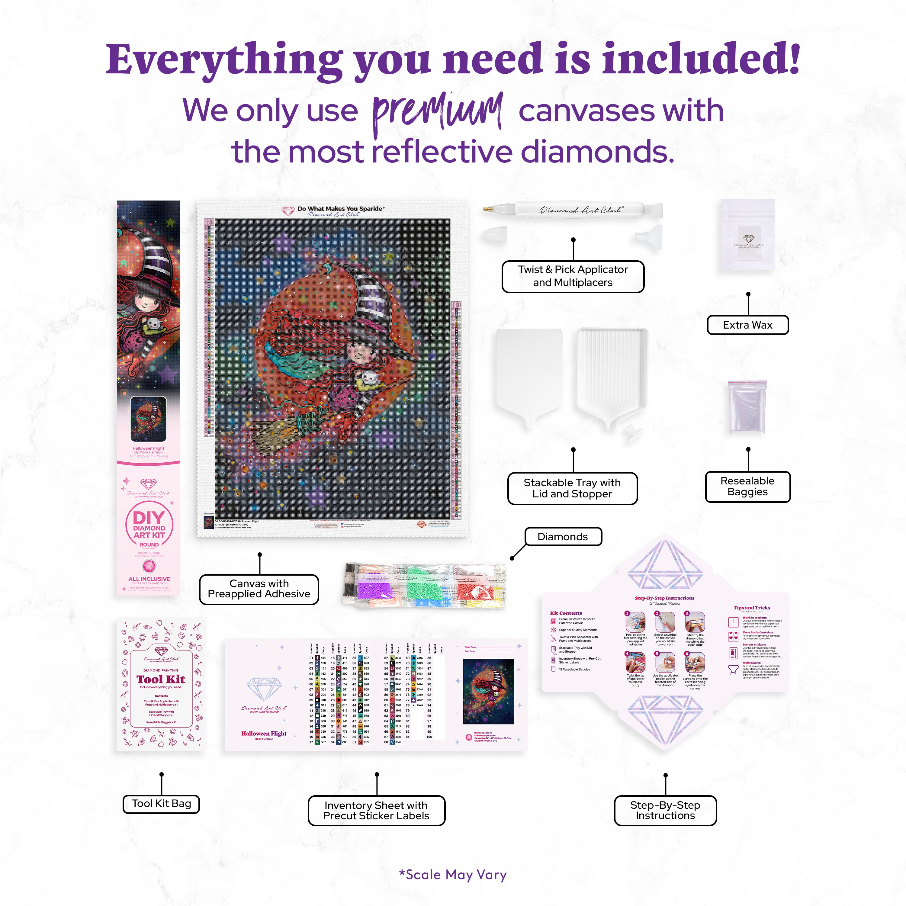 Halloween Flight Diamond Painting Kit – Diamond Art Club