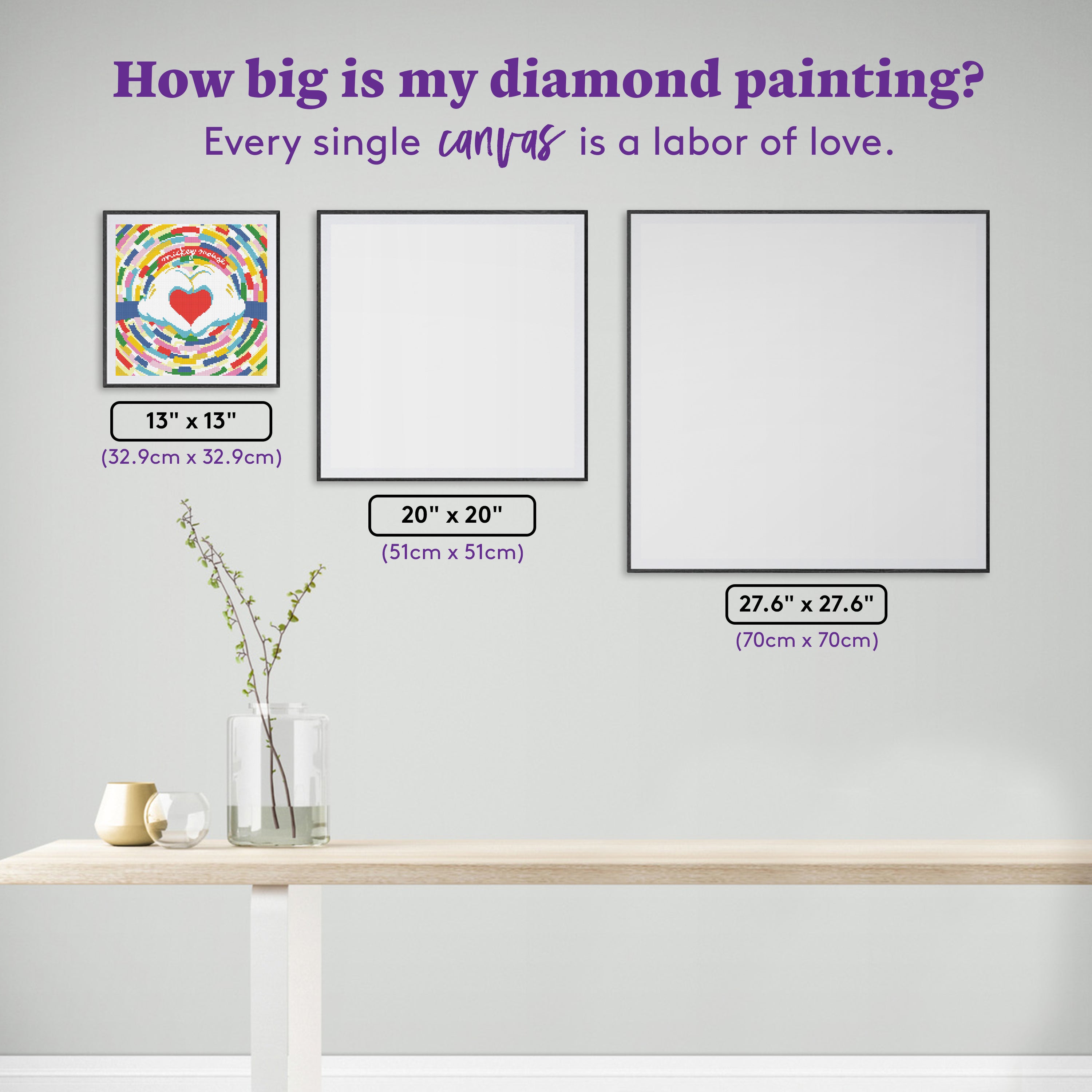 Hands to Heart Diamond Painting Kit – Diamond Art Club