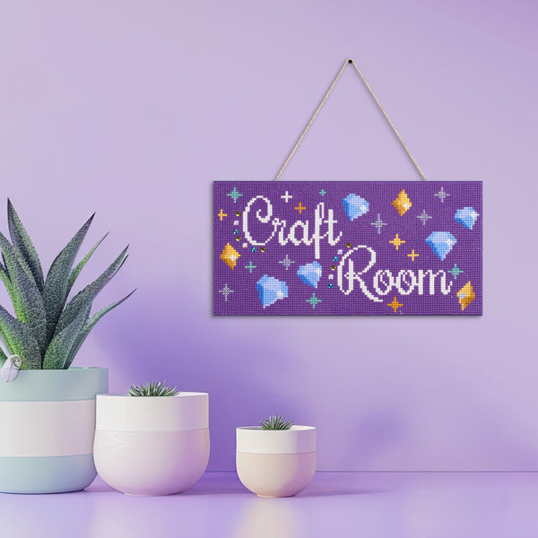 Craft Club Sign Hanging Sign - Craft Room – Diamond Art Club