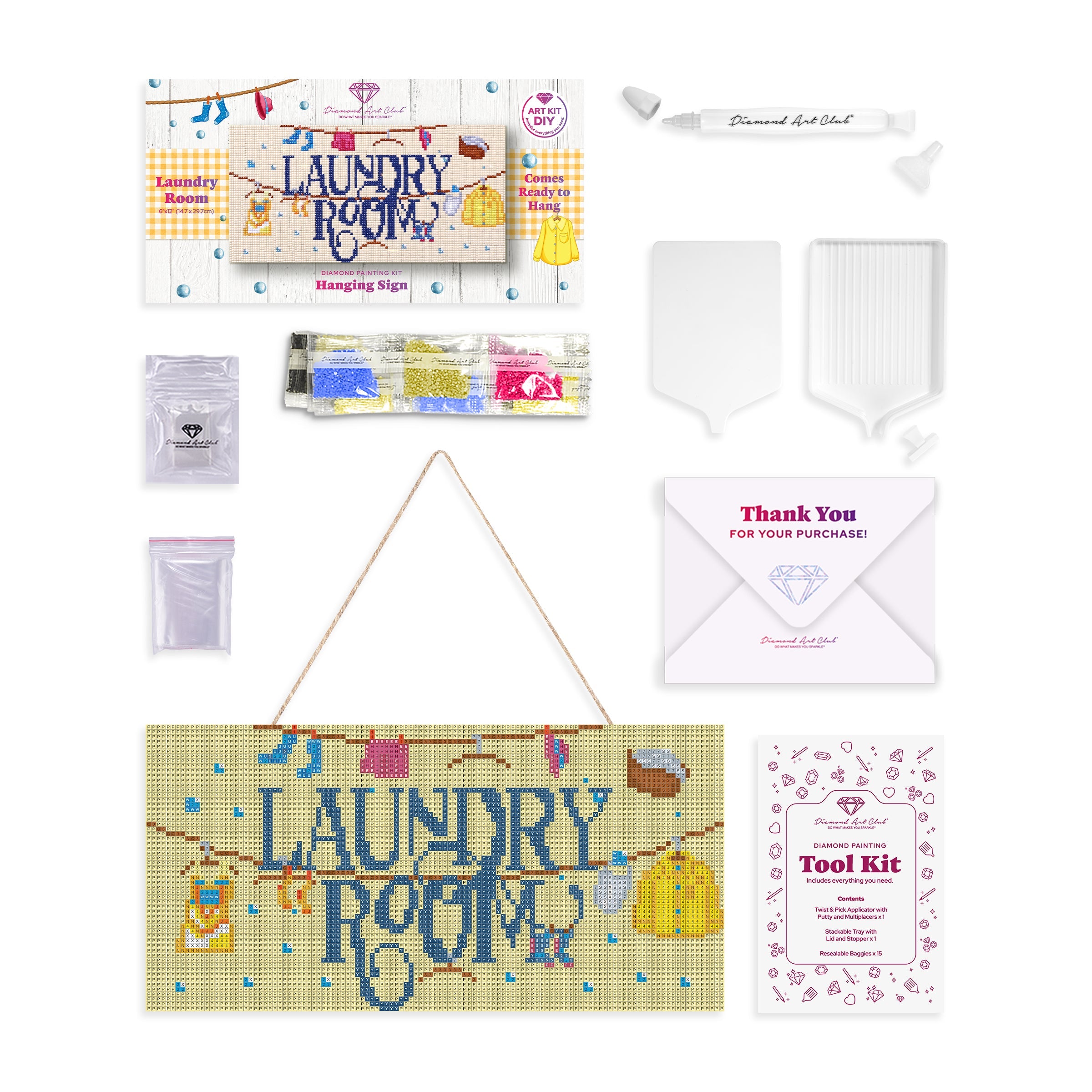 Hanging Sign - Laundry Room – Diamond Art Club