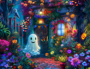 Diamond Painting Happy Fright Night 33.1" x 25.6" (83.9cm x 65cm) / Square with 63 Colors including 4 ABs and 2 Fairy Dust Diamonds / 87,957