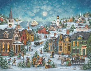 Diamond Painting Harbor Side Carolers 35.4" x 27.6" (90cm x 70cm) / Square with 54 Colors including 5 ABs / 101,441