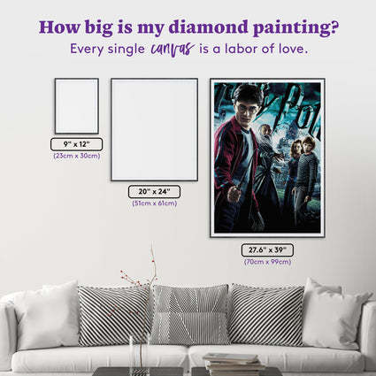 Diamond Painting Harry Potter and the Half-Blood Prince 27.6" x 39" (70cm x 99cm) / Square With 57 Colors Including 2 ABs and 2 Fairy Dust Diamonds / 108,584