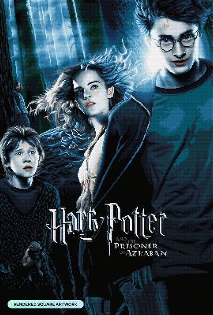 Diamond Painting Harry Potter and the Prisoner of Azkaban 36.4" x 39" (67cm x 99cm) / Square with 46 Colors Including 1 AB and 2 Fairy Dust Diamonds / 106,793