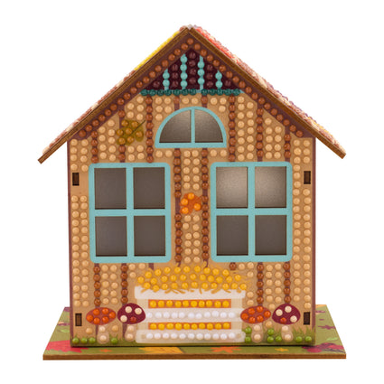 Diamond Painting Harvest Haven - Gem House 5.5" x 4.1" x 3.1" (14 x 10.5 x 8cm) / Round with 38 Colors / 415