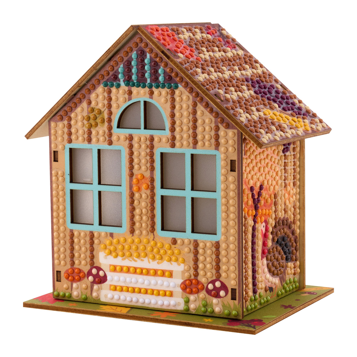 Diamond Painting Harvest Haven - Gem House 5.5" x 4.1" x 3.1" (14 x 10.5 x 8cm) / Round with 38 Colors / 415