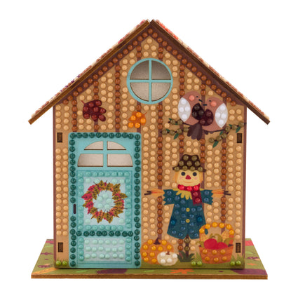 Diamond Painting Harvest Haven - Gem House 5.5" x 4.1" x 3.1" (14 x 10.5 x 8cm) / Round with 38 Colors / 415