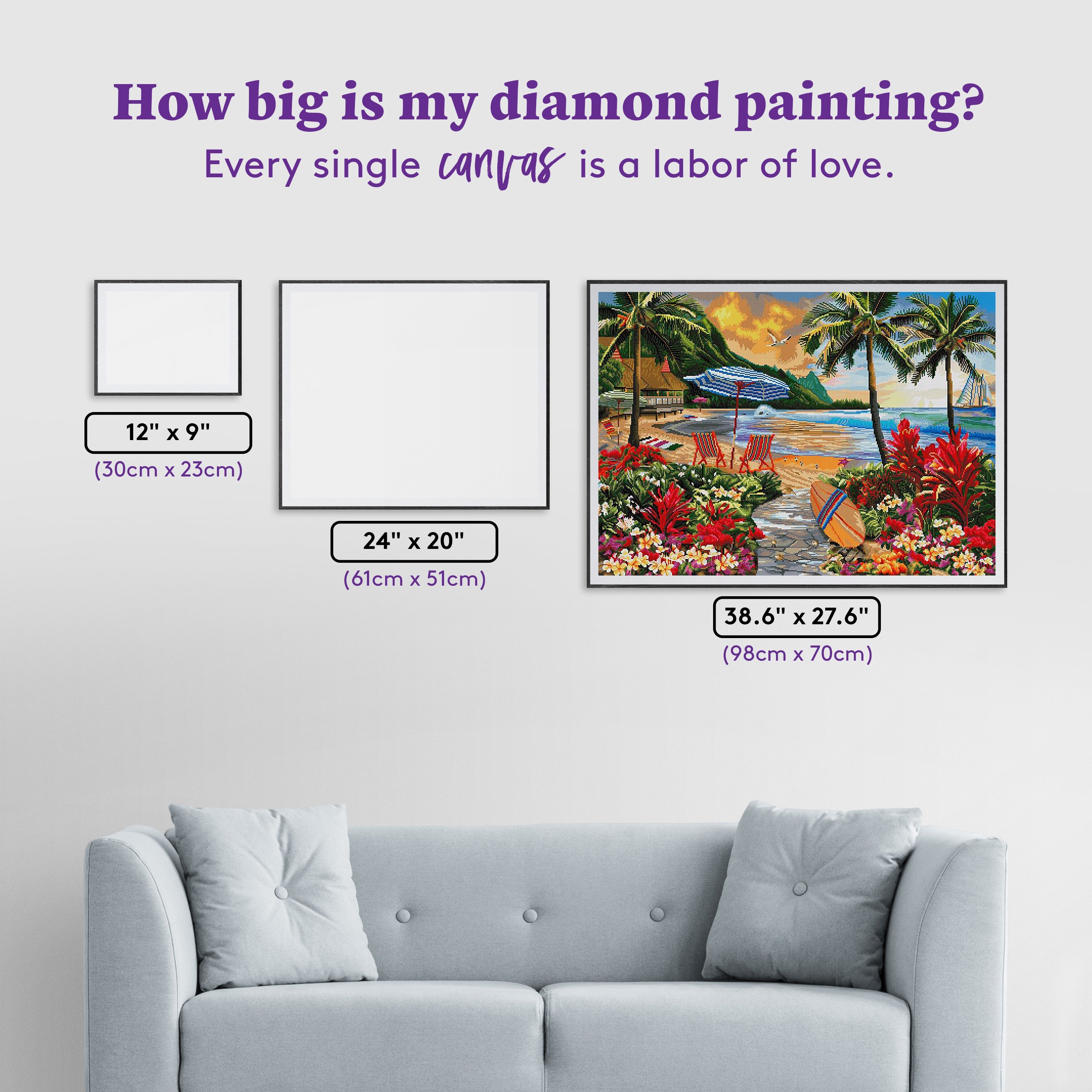 ダイヤモンドアートクラブ　Hawaiian Life Hawaiian Life Diamond Painting | Diamond Art Club®