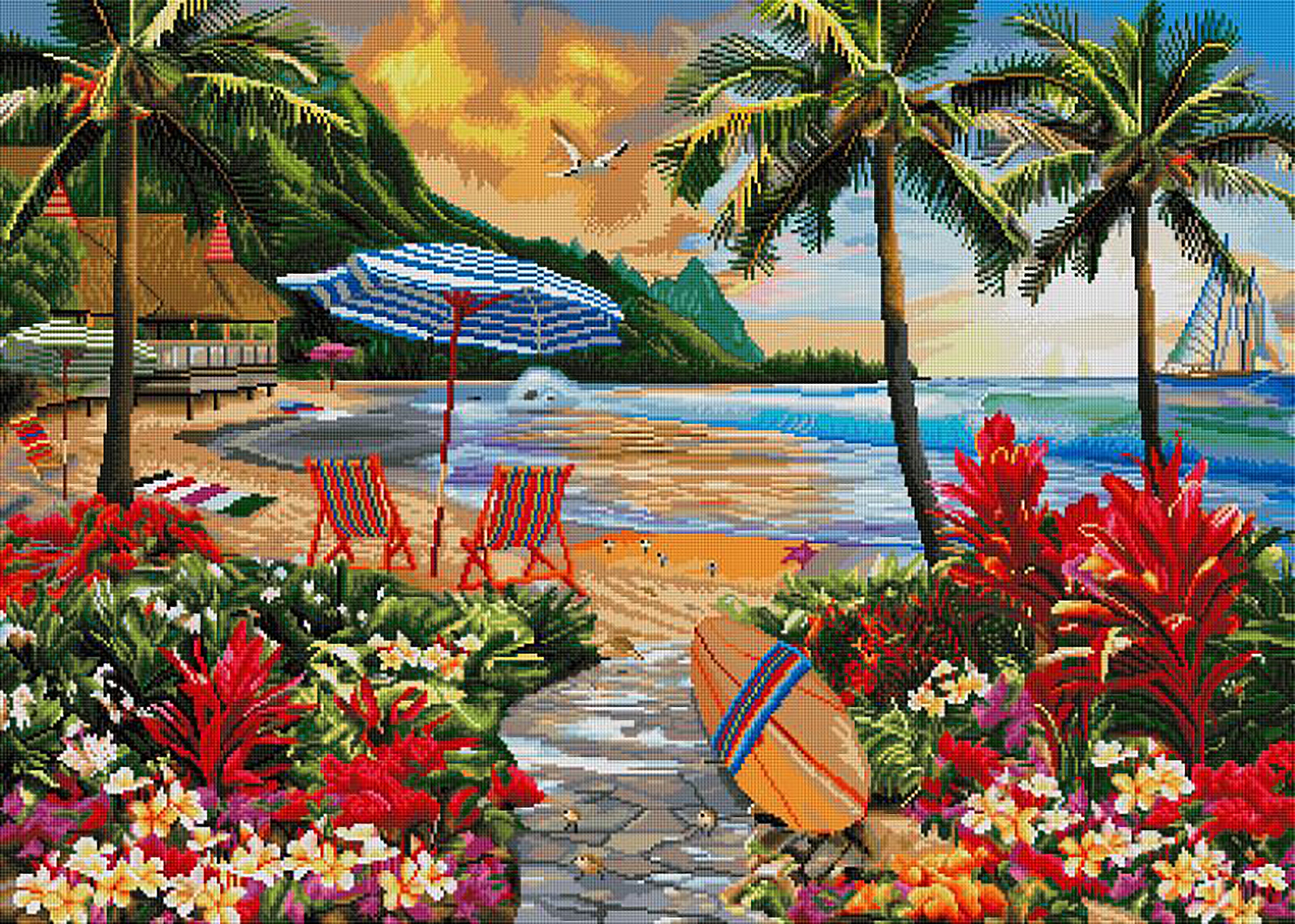 Hawaiian Life Diamond Painting | Diamond Art Club®