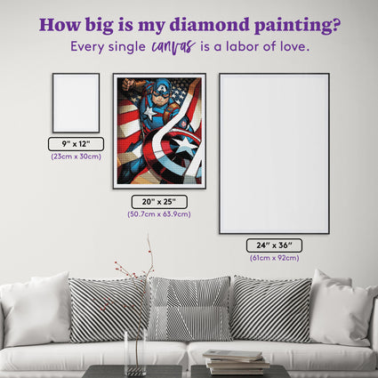 Diamond Painting He Can Do This All Day 20" x 25" (50.7cm x 63.9cm) / Round with 48 Colors including 3 ABs / 41,268