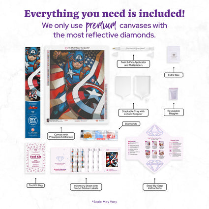 Diamond Painting He Can Do This All Day 20" x 25" (50.7cm x 63.9cm) / Round with 48 Colors including 3 ABs / 41,268