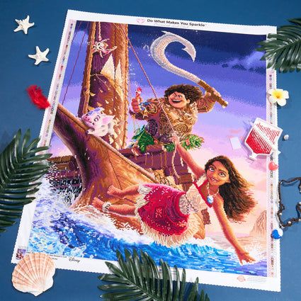 Diamond Painting Hear the Ocean's Call 25.6" x 30.7" (65cm x 77.9cm) / Square with 99 Colors including 3 ABs and 2 Fairy Dust Diamonds / 81,693