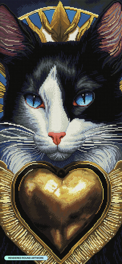 Mimik Cute Cat Diamond Painting,Paint by Diamonds for Adults, Diamond Art  with Accessories & Tools,Wall Decoration Crafts,Relaxation and Home Wall