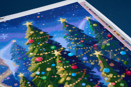 Diamond Painting Hedgehog Holiday 31.9" x 25.6" (80.9cm x 65cm) / Square with 100 Colors including 3 ABs and 5 Fairy Dust Diamonds / 84,825
