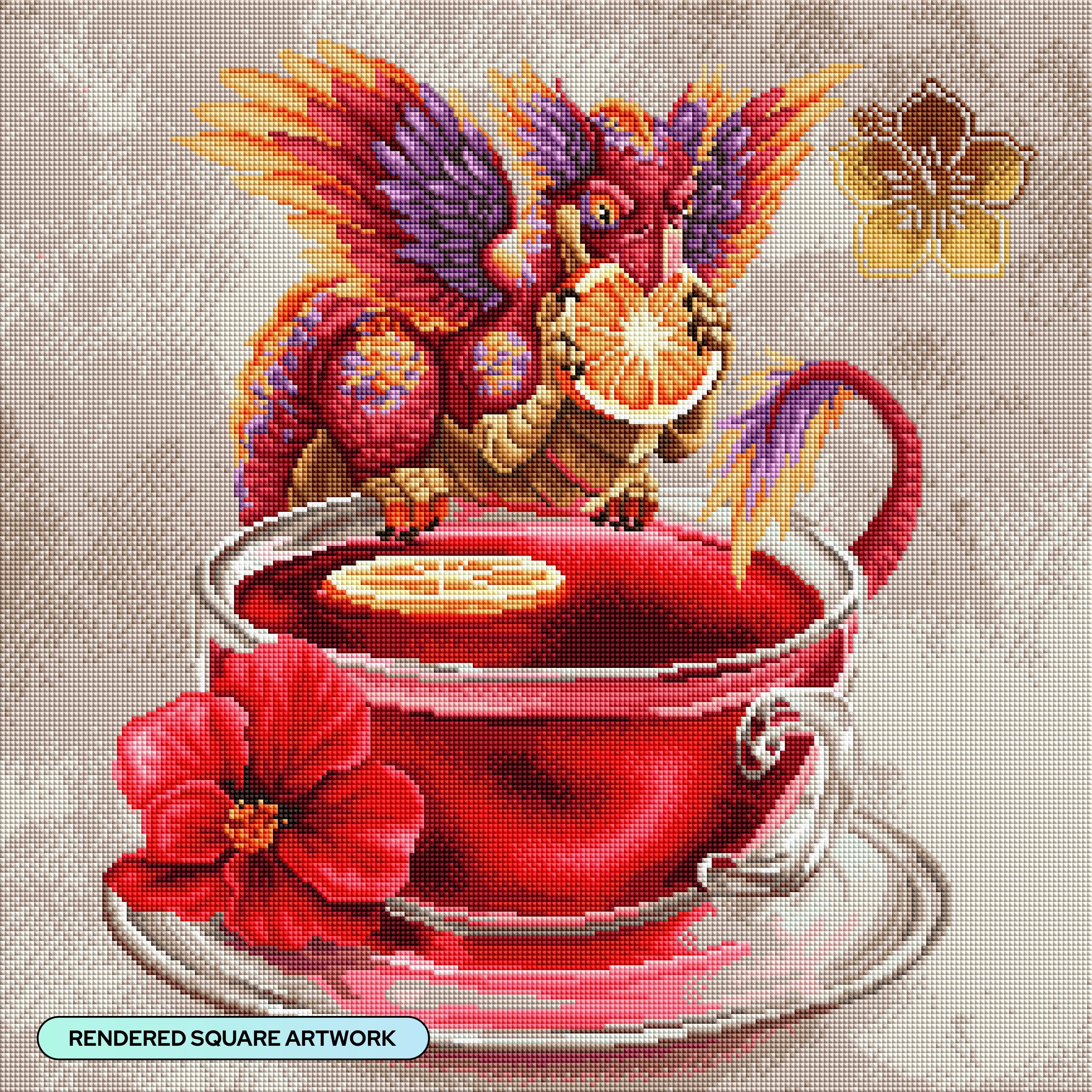 Hibiscus Dragon – Diamond Art Club