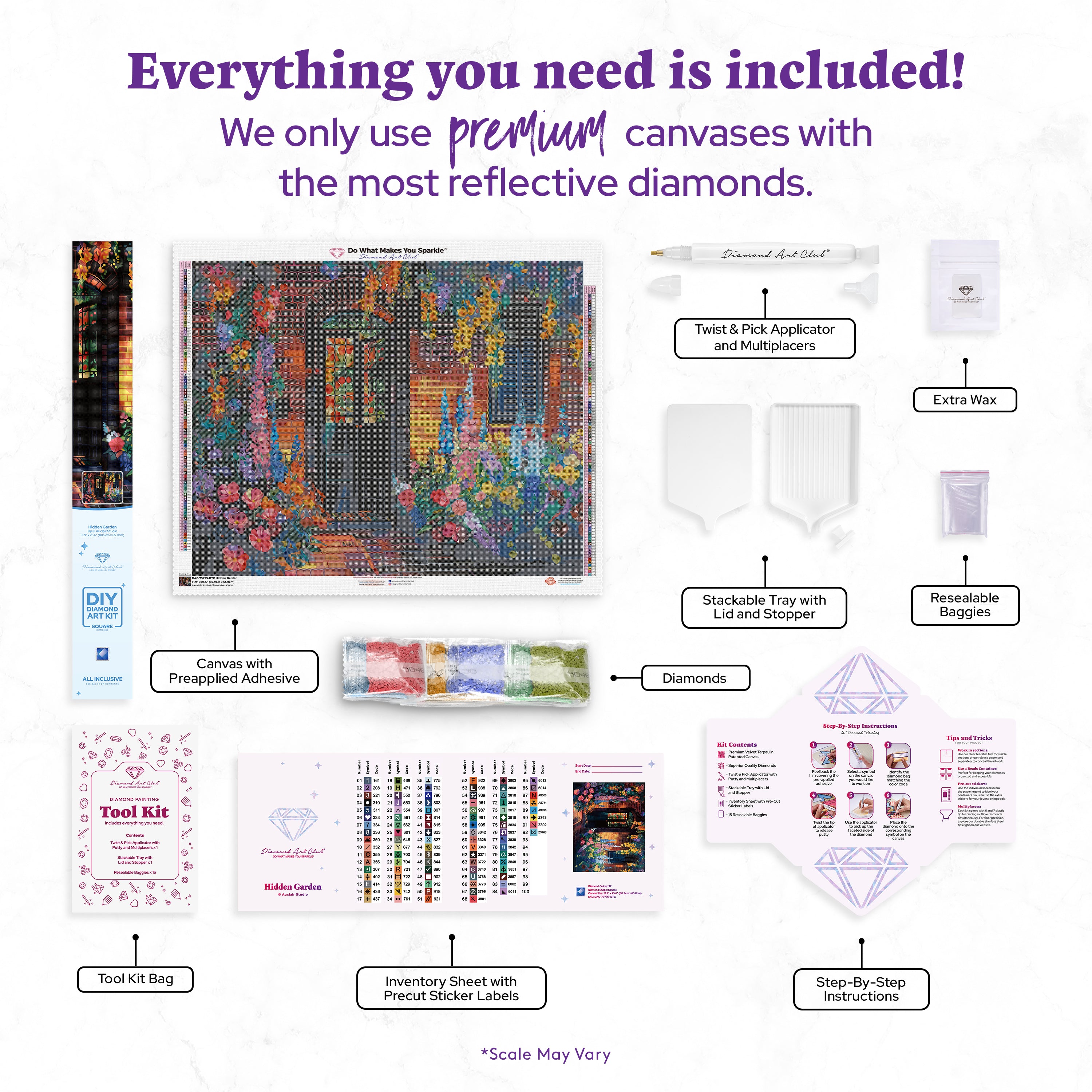 Hidden Garden Diamond Painting Kit – Diamond Art Club