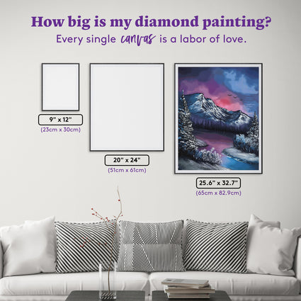 Diamond Painting Hidden Paradise 25.6" x 32.7" (65cm x 82.9cm) / Square with 48 Colors including 2 ABs and 2 Fairy Dust Diamonds / 86,913