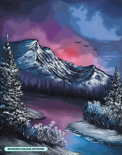 Diamond Painting Hidden Paradise 25.6" x 32.7" (65cm x 82.9cm) / Square with 48 Colors including 2 ABs and 2 Fairy Dust Diamonds / 86,913