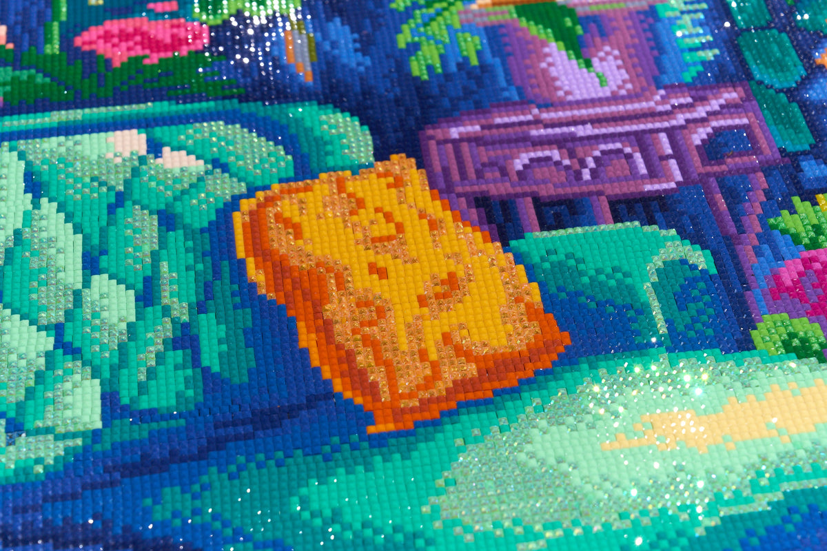 Diamond Painting Hideaway 36.6" x 27.6" (92.8cm x 69.9cm) / Square with 99 Colors including 4 ABs and 4 Fairy Dust Diamonds / 106,135