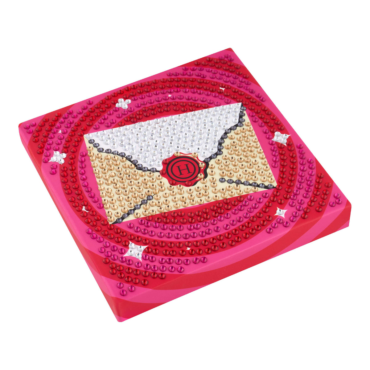 Diamond Painting Hogwarts Acceptance Letter - Easy Gem™ Sparkle Boards 6" x 6" (15cm x 15cm) / Round with 5 Colors including 5 Iridescent Diamonds / 816