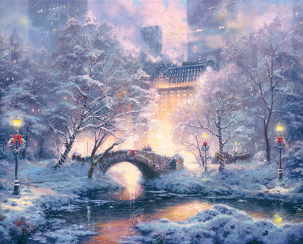 Diamond Painting Holiday at Central Park 34.3" x 27.6" (86.9cm x 69.9cm) / Square With 80 Colors Including 2 ABs and 1 Iridescent Diamond and 3 Fairy Dust Diamonds / 98,069