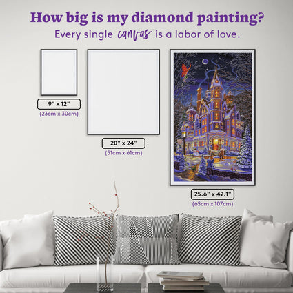 Diamond Painting Home Is Where the Magic Is 25.6" x 42.1" (65cm x 107cm) / Square with 58 Colors including 3 ABs and 1 Fairy Dust Diamonds / 111,969