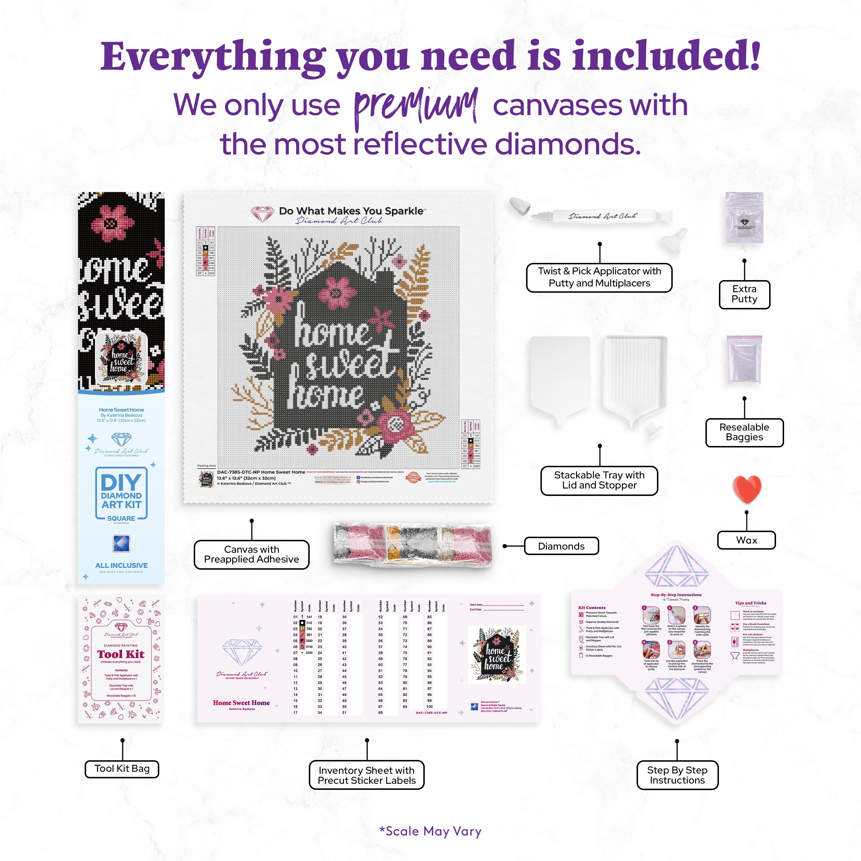 Home Sweet Home Diamond Painting Kit – Diamond Art Club