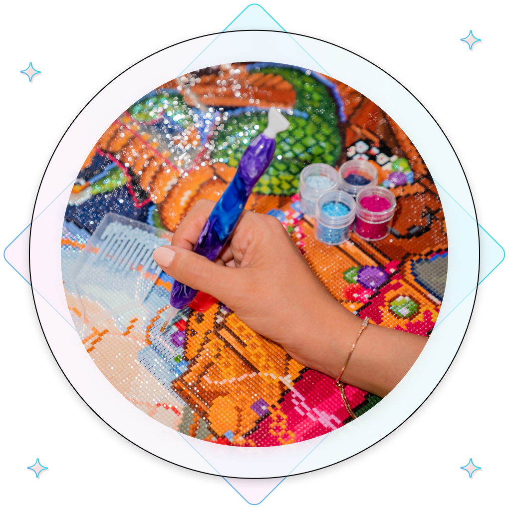 Diamond art, a fresh take on a classic pastime