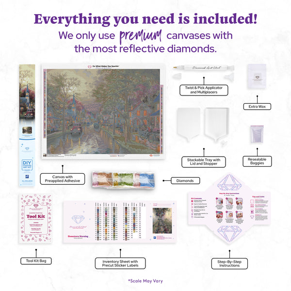 故郷の朝 ダイヤモンドアートキット – Diamond Art Club