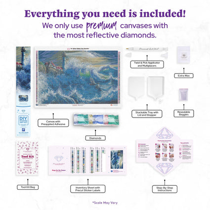 Diamond Painting Hope for the Future 33" x 22" (83.7cm x 55.8cm) / Square with 87 Colors including 1 AB and 5 Fairy Dust Diamonds / 75,264