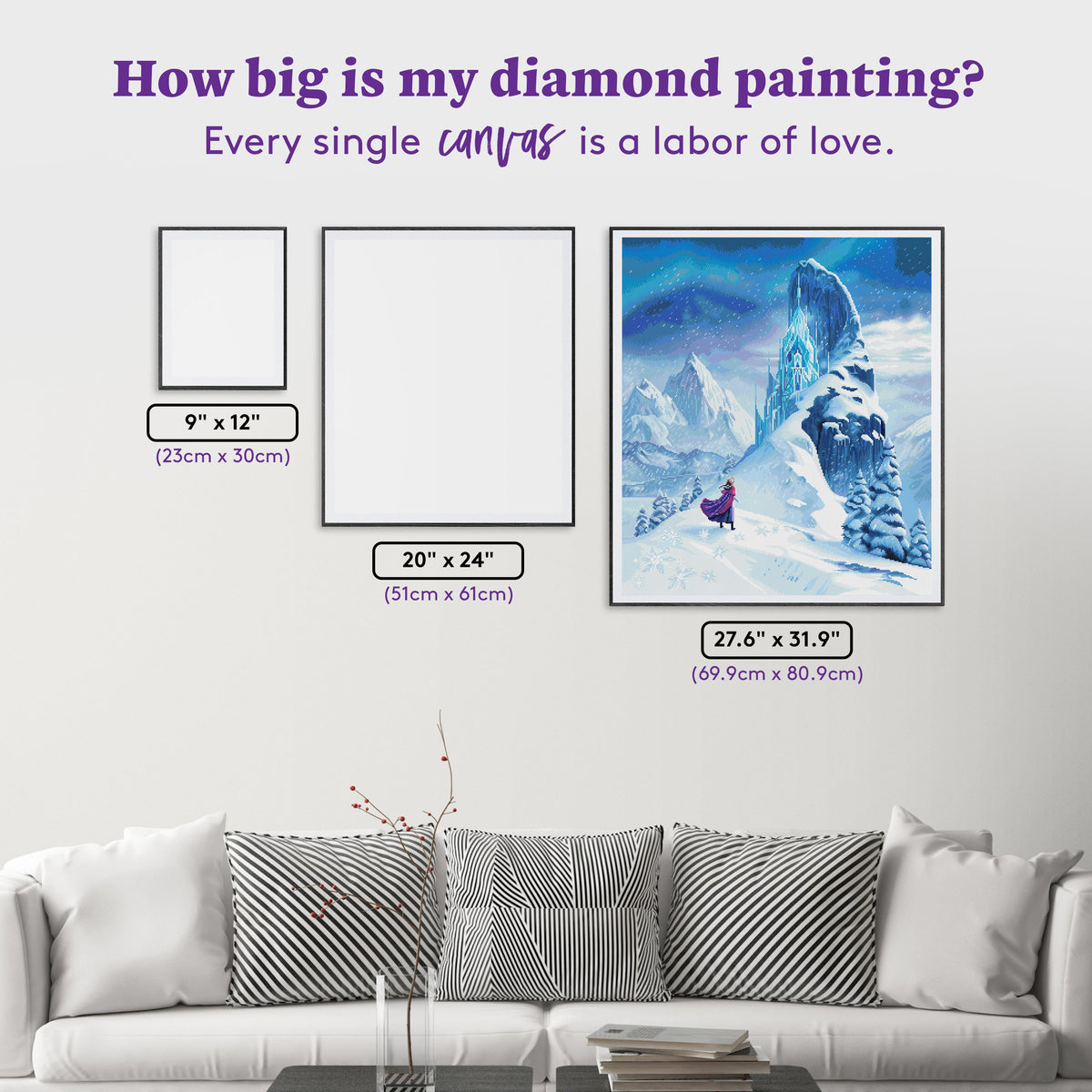 Diamond Painting Hope for the Kingdom 27.6" x 31.9" (69.9cm x 80.9cm) / Square with 60 Colors including 2 ABs and 3 Fairy Dust Diamonds / 91,325
