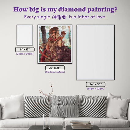 RMSGOZO 5D Cool Wolf Diamond Painting Kits - Wild Animal Full Round Diamond Crystal Art Craft Kits for Adults and Kids, for Wall Decor & Living Room