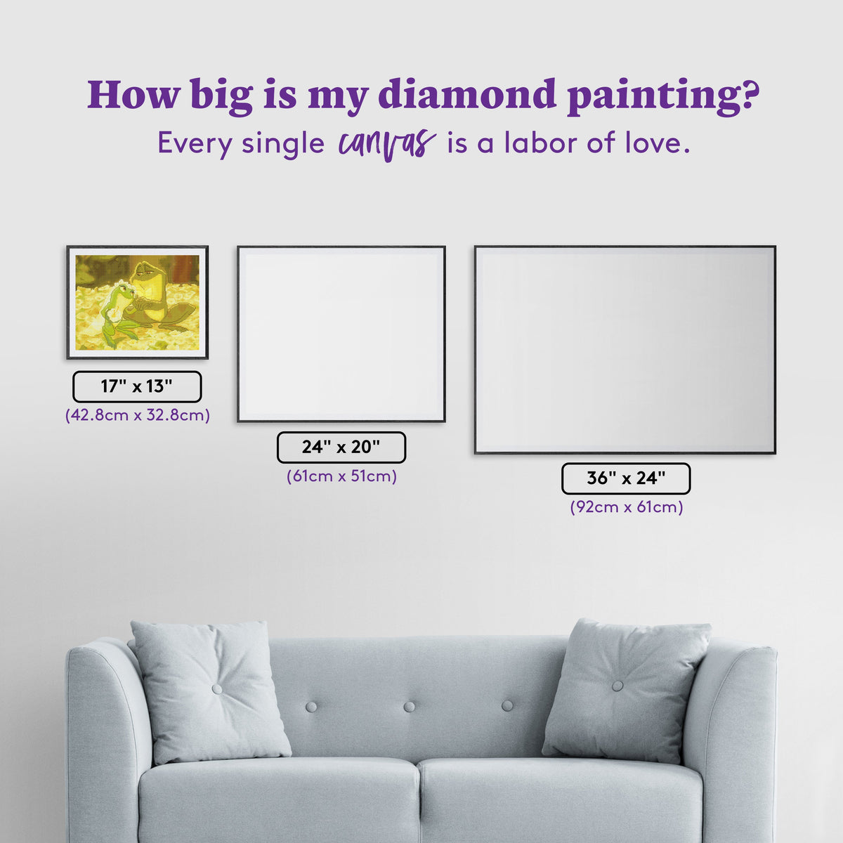 Diamond Painting If Your Heart is True, Your Dreams Come True 17" x 13" (42.8cm x 32.8cm) / Square with 26 Colors including 2 ABs and 3 Fairy Dust Diamonds / 22,704