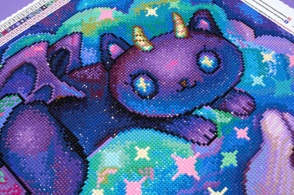 Diamond Painting Illumination and Obscurity 20" x 20" (50.6cm x 50.6cm) / Round with 59 Colors including 3 ABs and 5 Fairy Dust Diamonds / 33,856