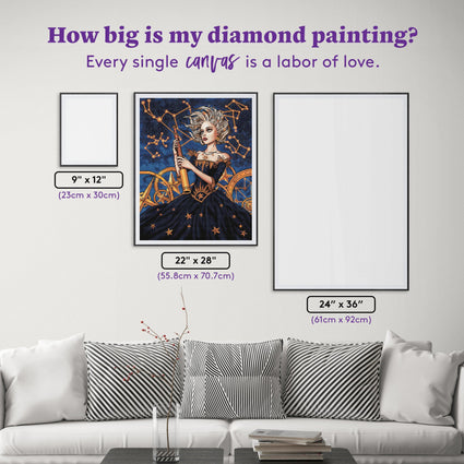 Diamond Painting Illumine 22" x 28" (55.8cm x 70.7cm) / Square with 40 Colors including 3 ABs and 1 Iridescent Diamonds and 1 Fairy Dust Diamonds / 63,616