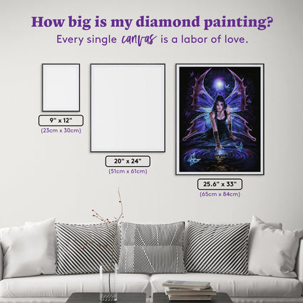 Diamond Painting Immortal Flight 25.6" x 33.1" (65cm x 84cm) / Square with 38 Colors Including 3 ABs and 2 Fairy Dust Diamonds / 87,957