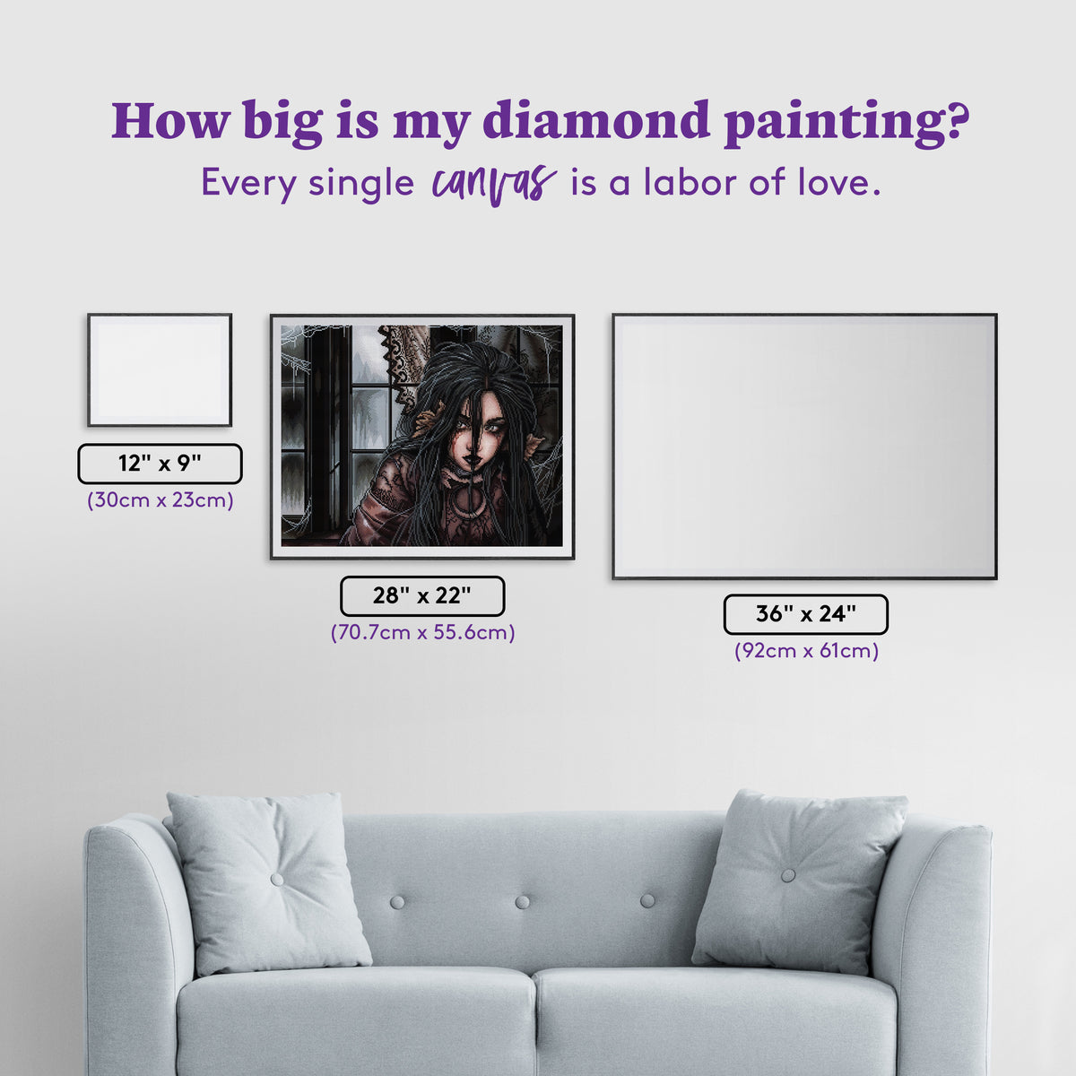 Diamond Painting In the Witch House 5 28" x 22" (70.7cm x 55.6cm) / Round with 36 Colors including 1 AB and 2 Fairy Dust Diamonds / 51,914