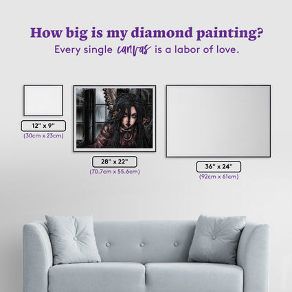 Diamond Painting In the Witch House 5 28" x 22" (70.7cm x 55.6cm) / Round with 36 Colors including 1 AB and 2 Fairy Dust Diamonds / 51,914