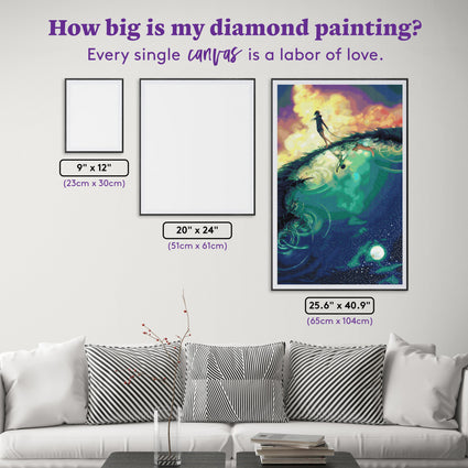 Diamond Painting In Your Memory 25.6" x 40.9" (65cm x 104cm) / Square with 76 Colors including 3 ABs and 3 Fairy Dust Diamonds / 104,404